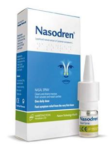 NasodrenNasenspray Linderung der Symptome Nasennebenhöhlenentzündung gegen Sinus