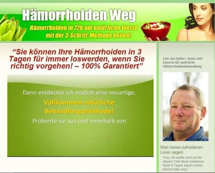Hämorrhoiden behandeln mit der 3-Schritt-Methode